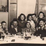Bella in between her father and mother, next to her Sara, Arieh, Yaffa; righ 2nd Zalman; left back next to Saba Itzack, Yankalla