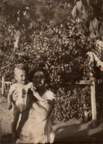 Savta Bracha with baby Moshe (Pommy)